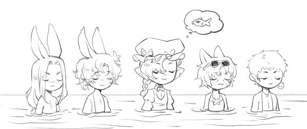 by @berryblu.bsky.social chill, think, fish, at RagsAP